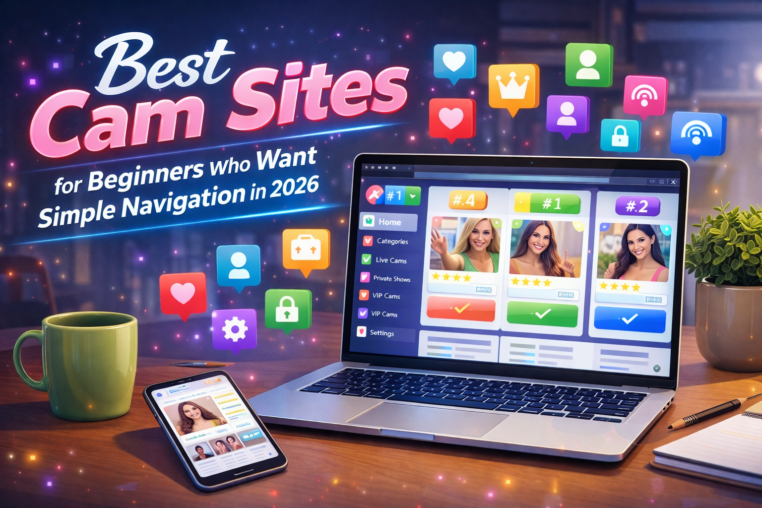 Best Cam Sites for Beginners Who Want Simple Navigation in 2026